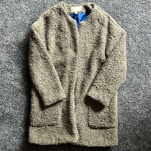 BCBGeneration Grey Shearling Coat